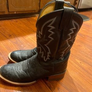 Justin ostrich boots. Size 10.5